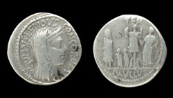 L Aemilius Lepidus Paullus, Denarius, Victory Reverse!